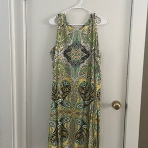 Charter Club dress, yellow/blue/green